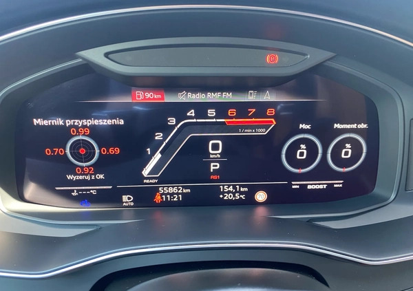 Audi RS6 cena 498000 przebieg: 56000, rok produkcji 2020 z Wadowice małe 497